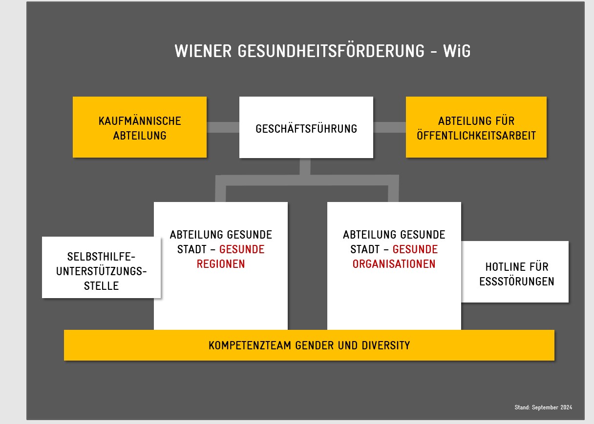 Organisationsstruktur der Wiener Gesundheitsförderung gGmbH