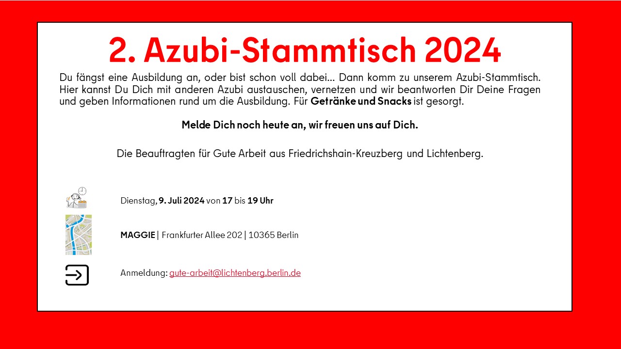 zweiter Azubi Stammtisch
