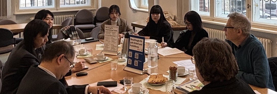 Austausch mit den Mitarbeiterinnen aus Tokio