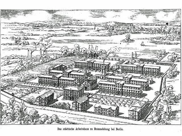 Städtisches Arbeitshaus - Historische Zeichnung von 1882 (5)