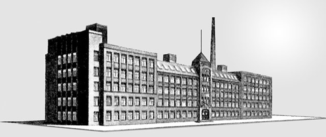 Zuckerwarenfabrik als Firmenlogo auf den Briefbögen der VEB Pralina 1953