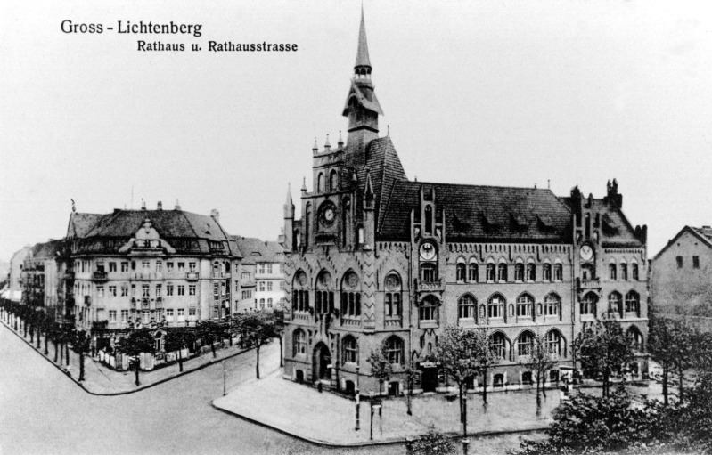 Rathaus Lichtenberg ca. 1900