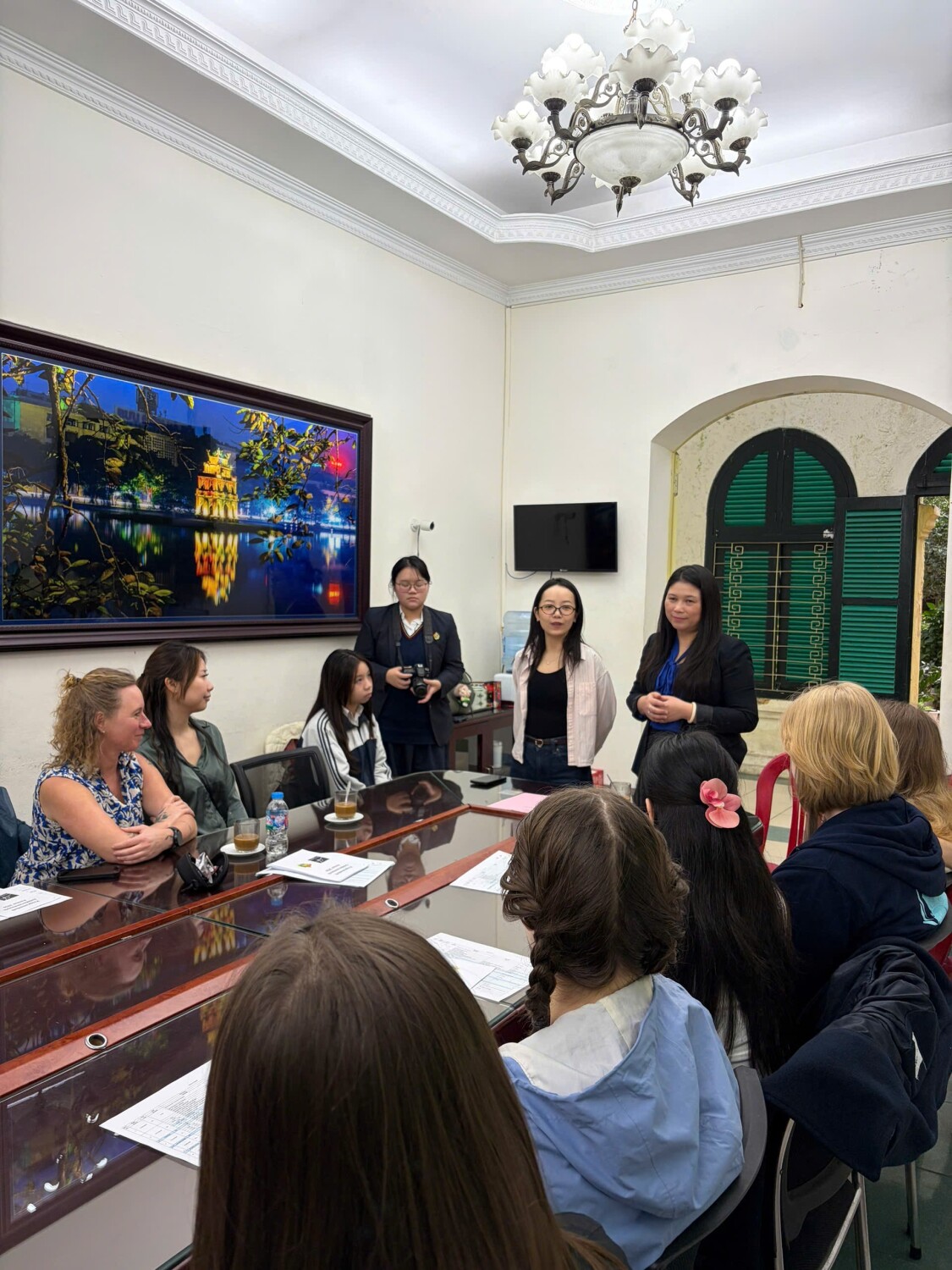 Offizielle Begrüßung in der Viet Duc Oberschule