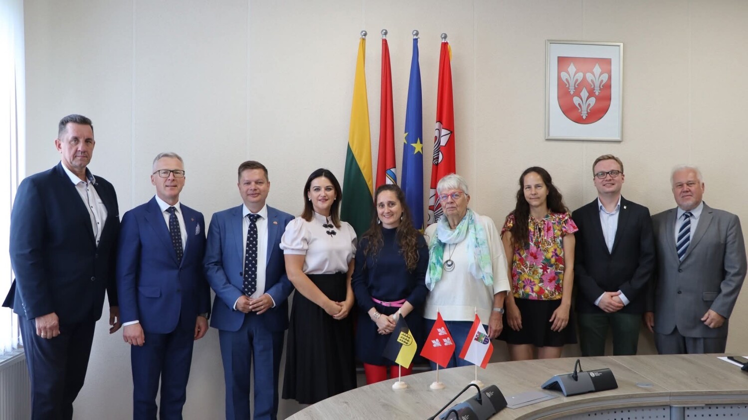 Begrüßung der Delegation im Rathaus