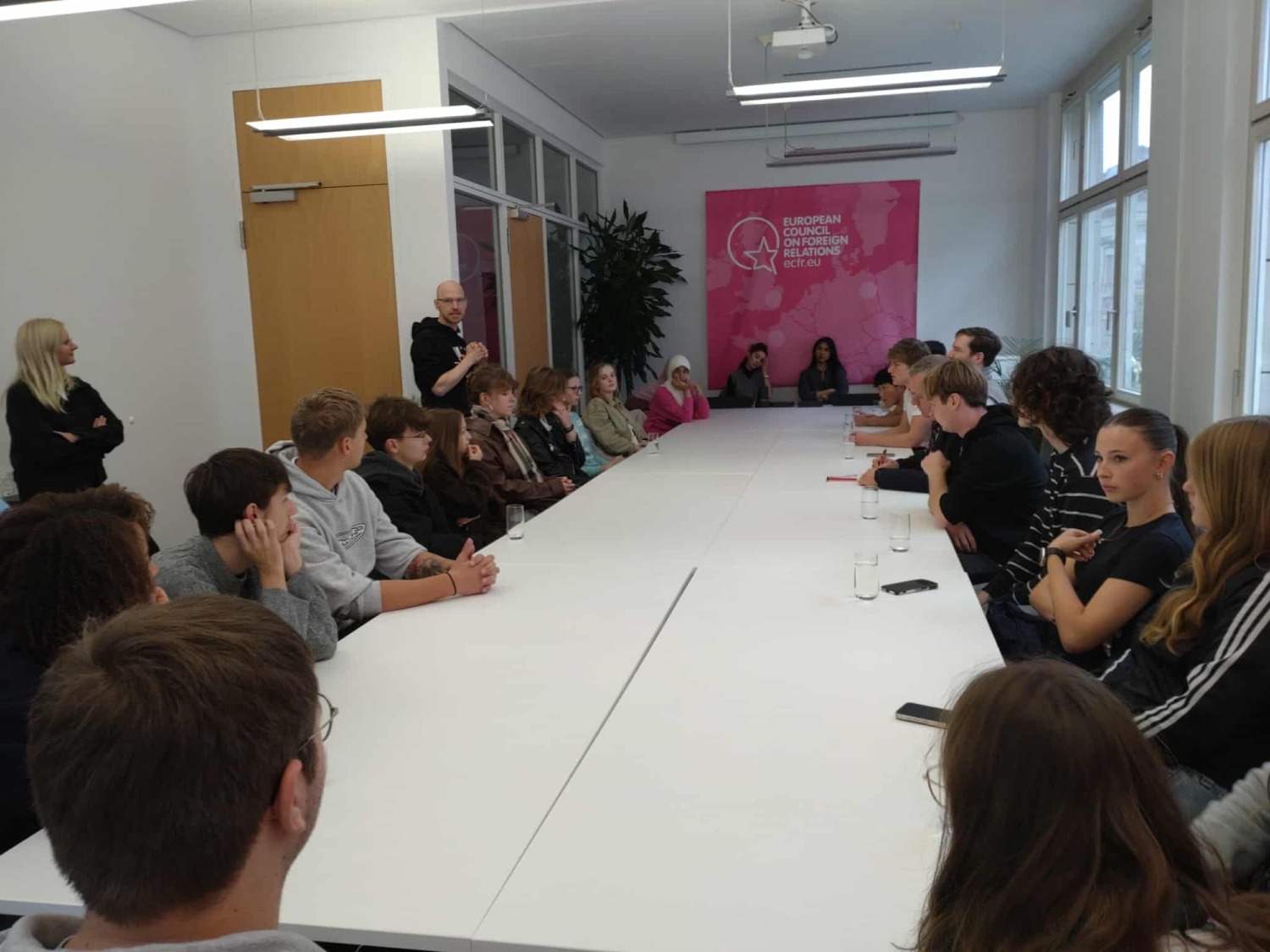 Schülergruppe beim ECFR