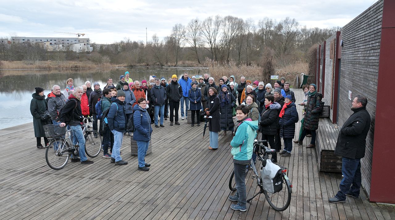 Informationsspaziergang 'Klimaresiliente Weiterentwicklung des Kienbergparks' - Beginn am Umweltbildungszentrum Kienberg