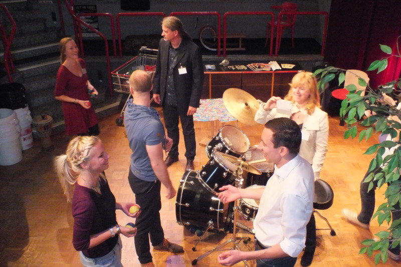 Träger präsentieren sich