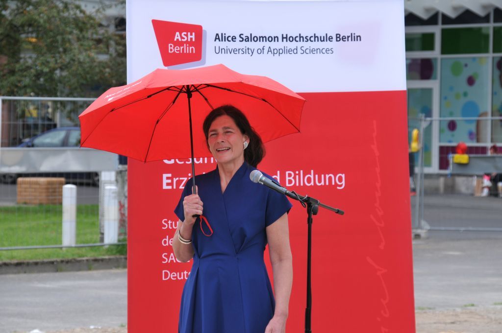 1. Spatenstich für Erweiterungsbau der ASH Berlin - Ansprache Prof. Bettina Völter