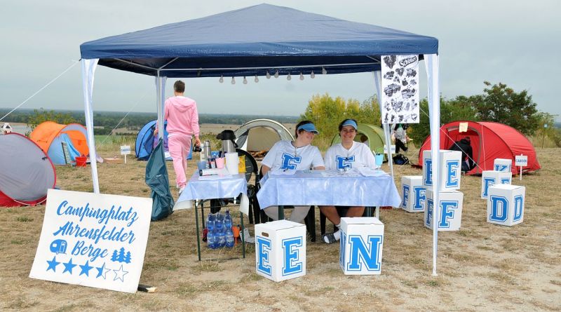114 über Marzahn - Empfang des Campingplatzes