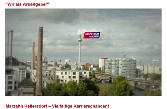 Screenshot des Arbeitgeberfilms BA Marzahn-Hellersdorf