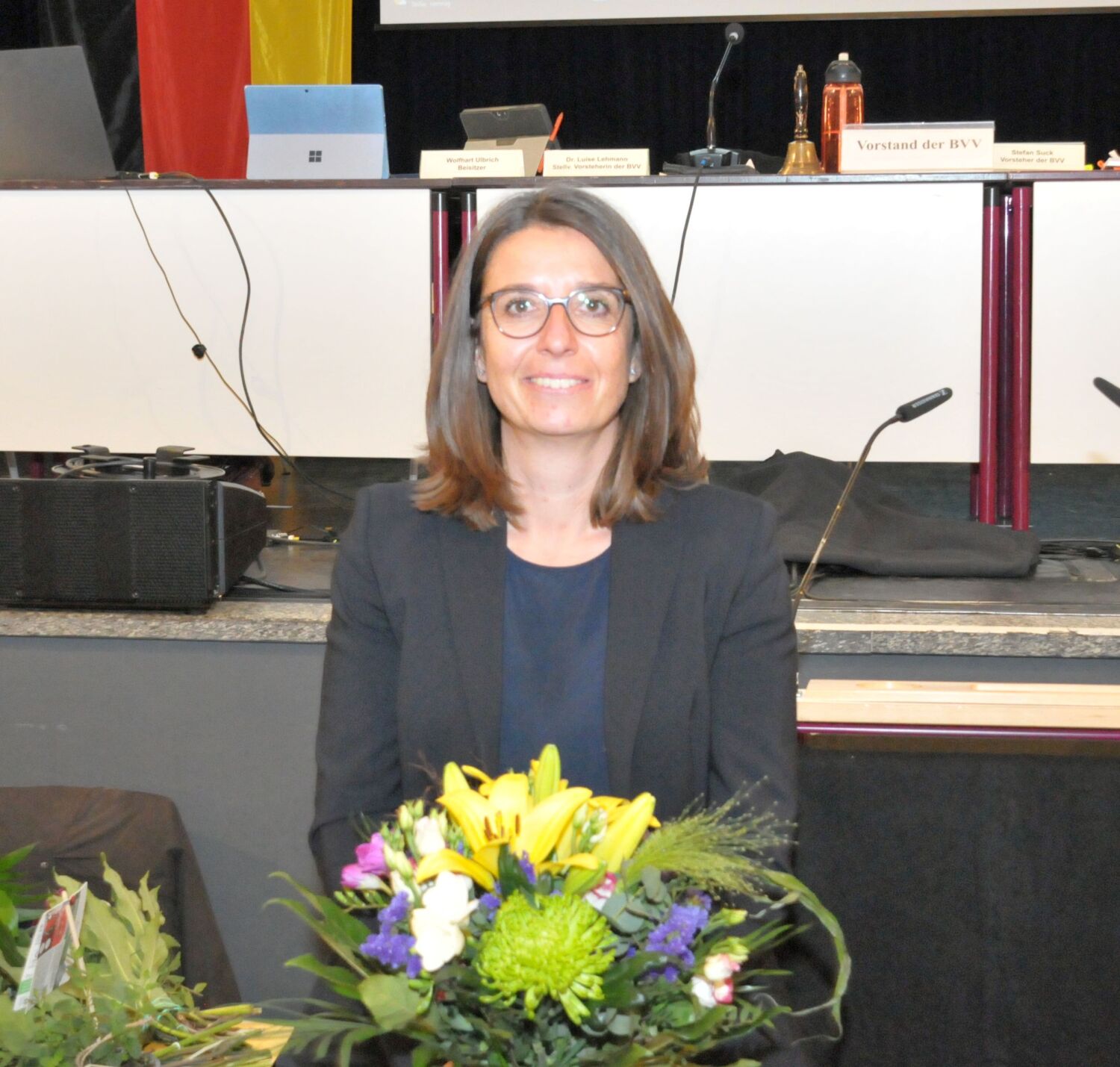 Bezirksbürgermeisterin Nadja Zivkovic nach ihrer Wahl durch die Bezirksverordnetenversammlung