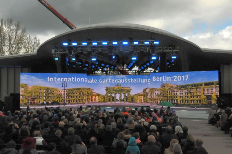 Eröffnung der IGA Berlin 2017 - Bühne in der Arena