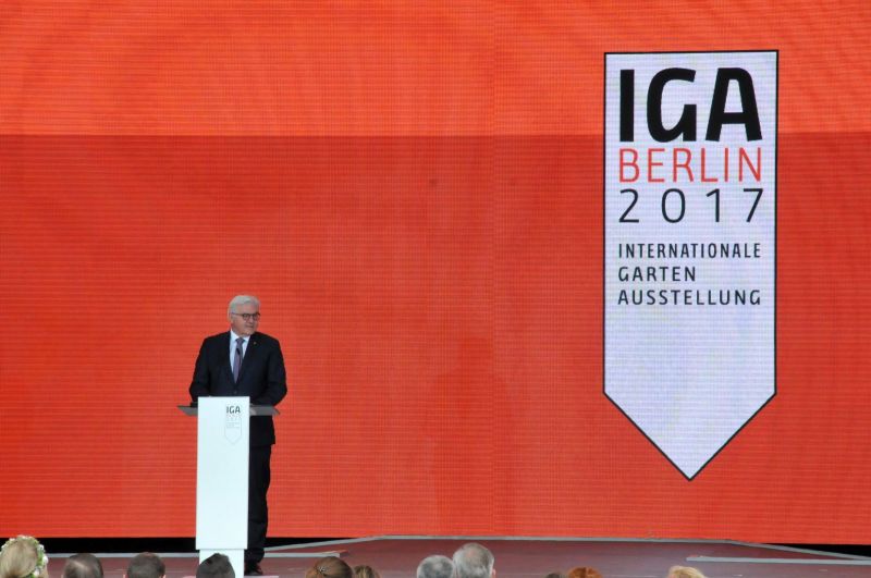 Eröffnung der IGA Berlin 2017 - Bundespräsindet Frank-Walter Steinmeier