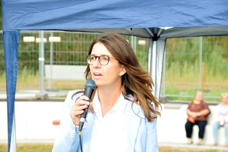Einweihung des Kiezparks an der Schönagelstraße - Ansprache zur Eröffunng von Bezirksstadträtin Nadja Zivkovic