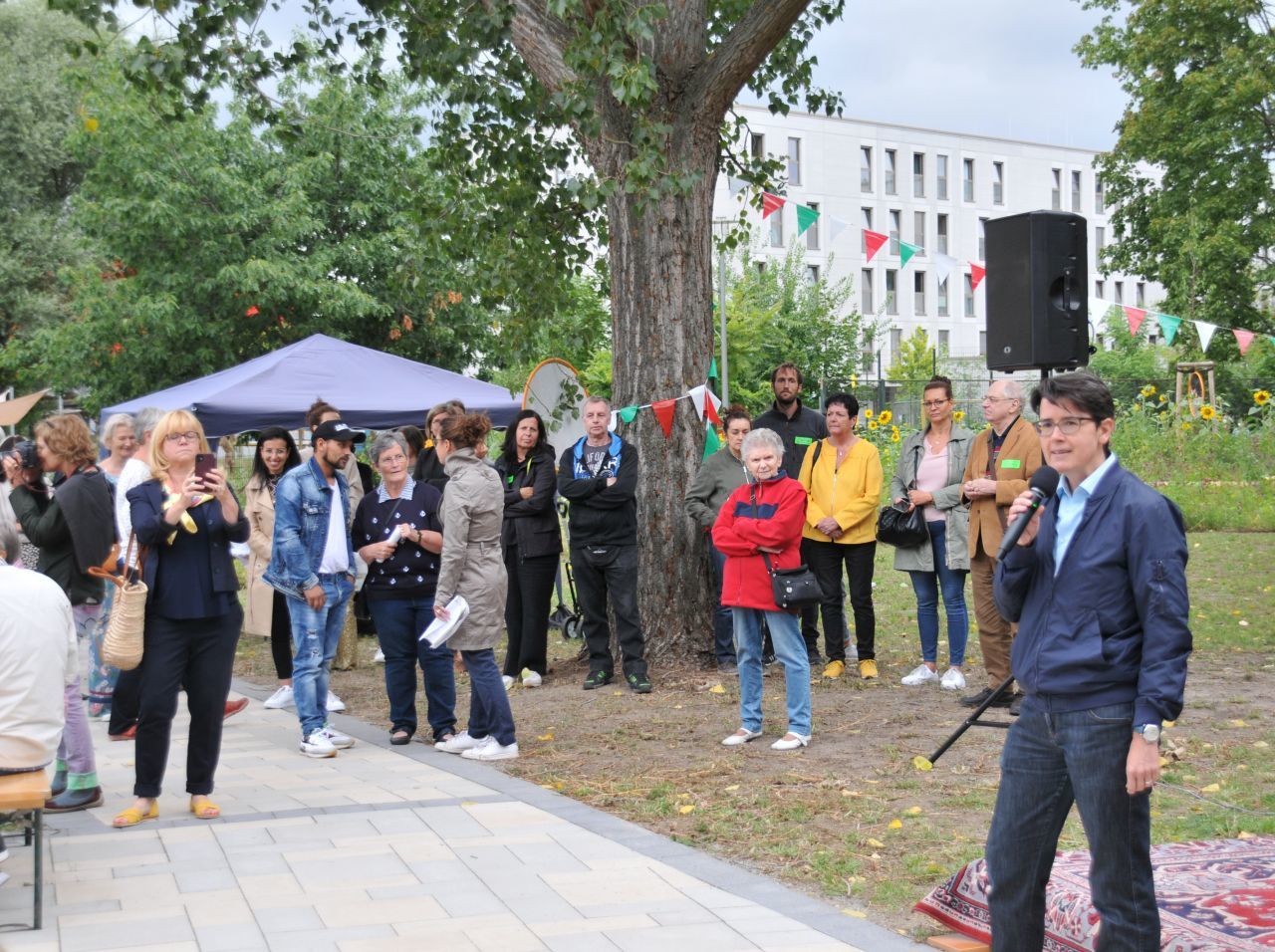 Einweihung Vorplatz des Bruno-Baum-Grünzugs - Ansprache von Dr. Sandra Obermeyer