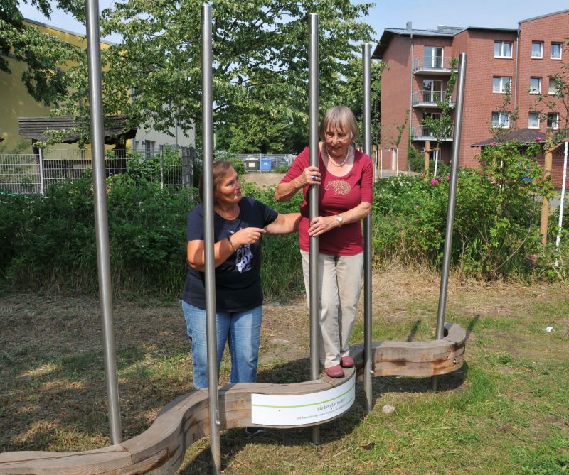 Eröffnung des Spielplatzes Stadtgarten Biesdorf - Mobilitätstraining für alle Altersstufen