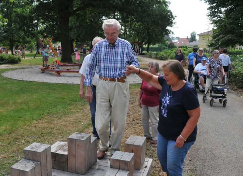 Eröffnung des Spielplatzes Stadtgarten Biesdorf - Mobilitätsparcour