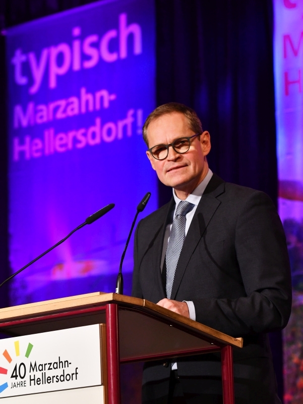 Festakt 40 Jahre Marzahn-Hellersdorf im Freizeitfoum Marzahn - Grußwort des Regierenden Bürgermeisters Michael Müller