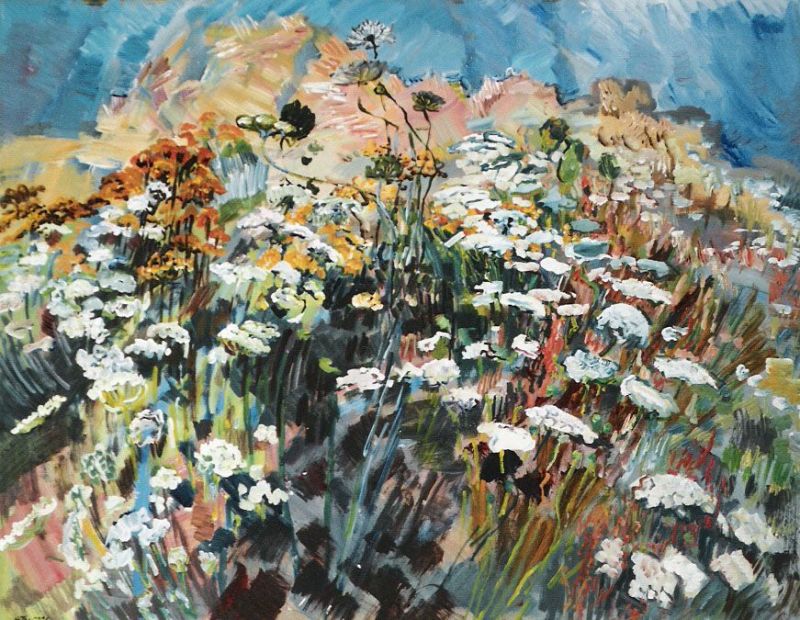 Flurbild - Acryl auf Nessel 1997