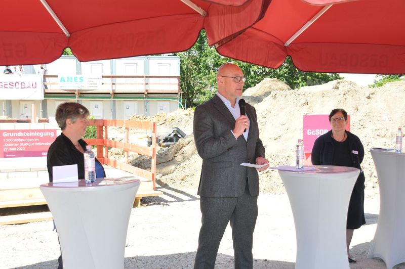 Grundsteinlegung Quartier Stadtgut Hellersdorf - Ansprache Jörg Franzen GESOBAU