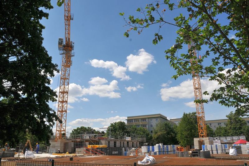 Grundsteinlegung Quartier Stadtgut Hellersdorf - Baustelle