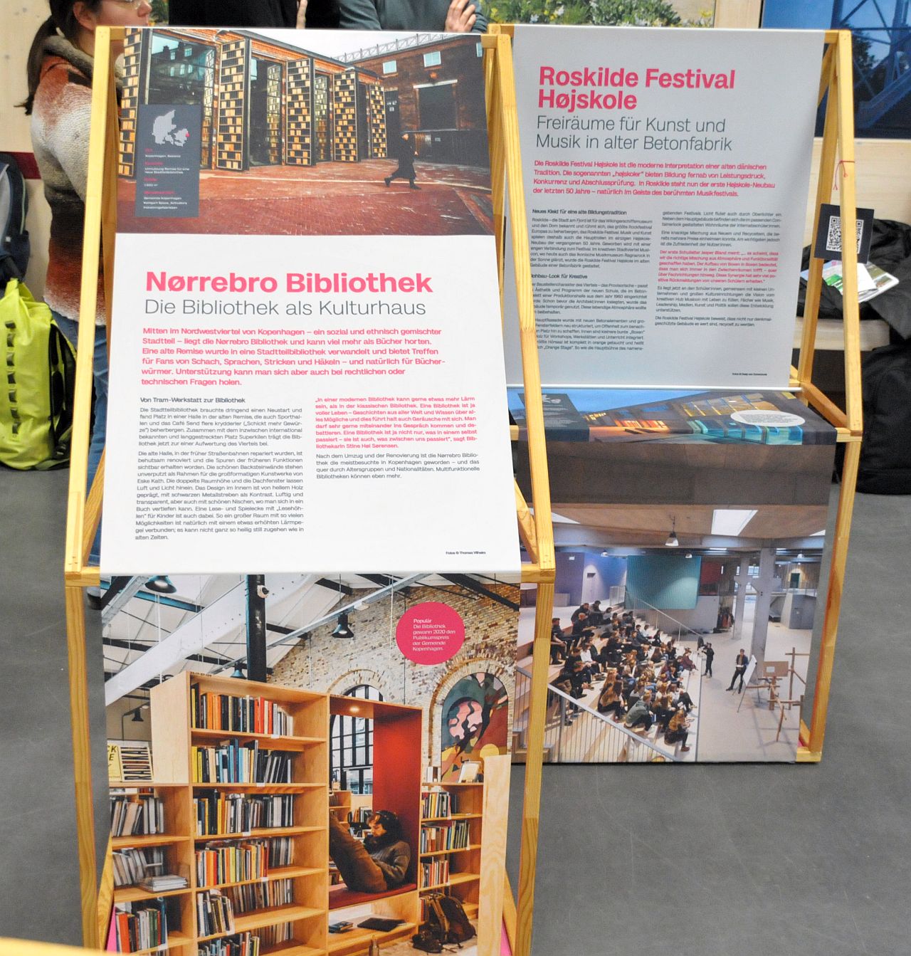 Ausstellung "Lebenswerte Stadt - 28x Stadtentwicklung in Dänemark" - Ausstellungsplakate- Roskilde Festival