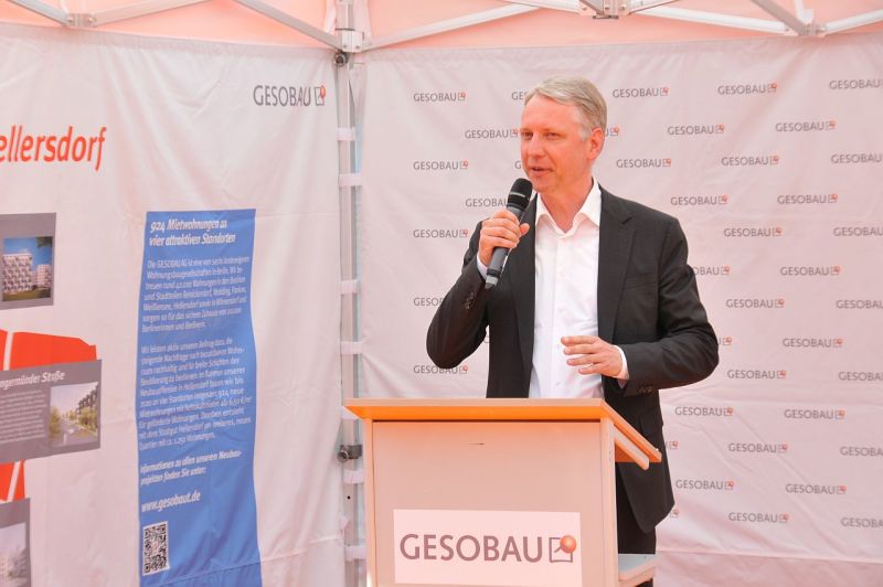 Richtfest GESOBAU Lion-Feuchtwanger-Straße - Ansprache Sebastian Scheel, Staatssekretär für Stadtentwicklung und Wohnen