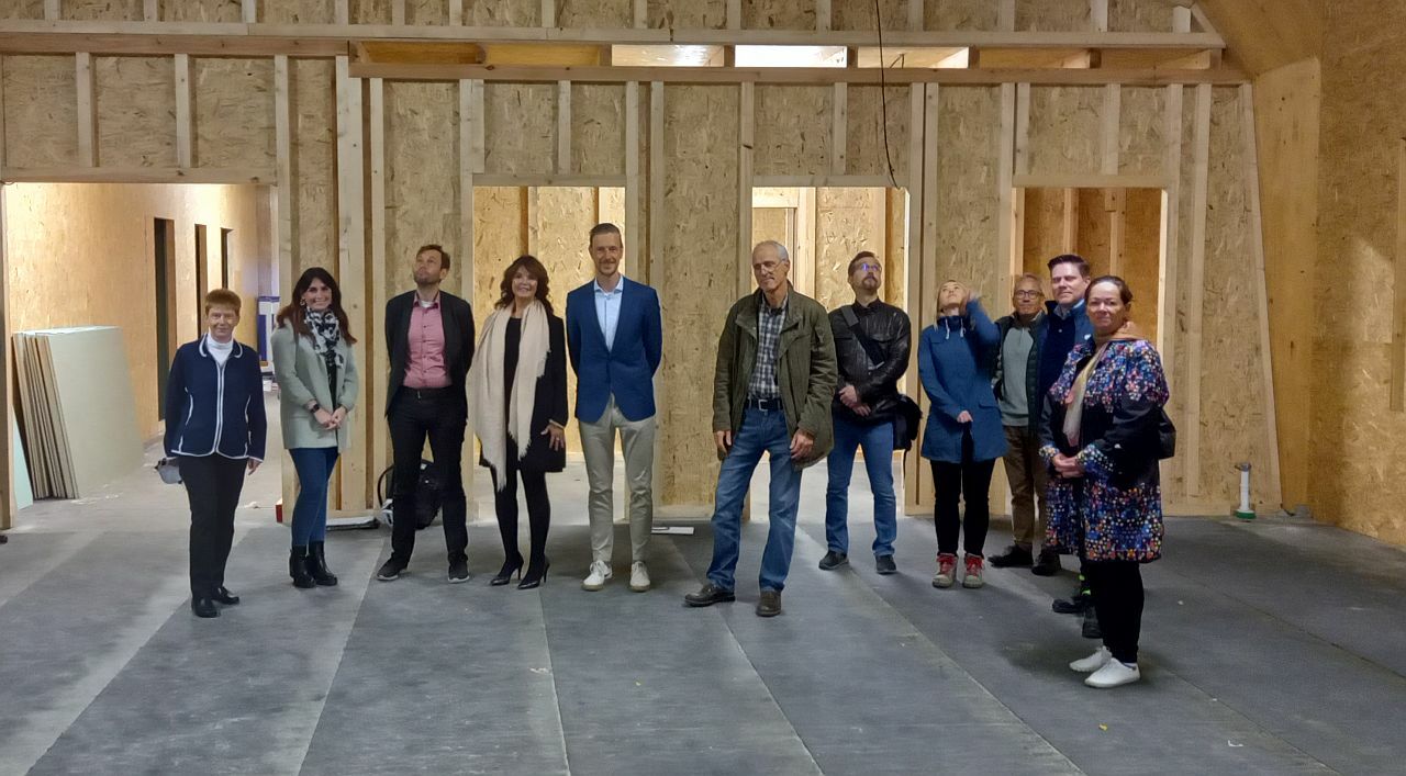 Richtfest Neubau Mensa Cecilienstraße - Speisesaal von innen