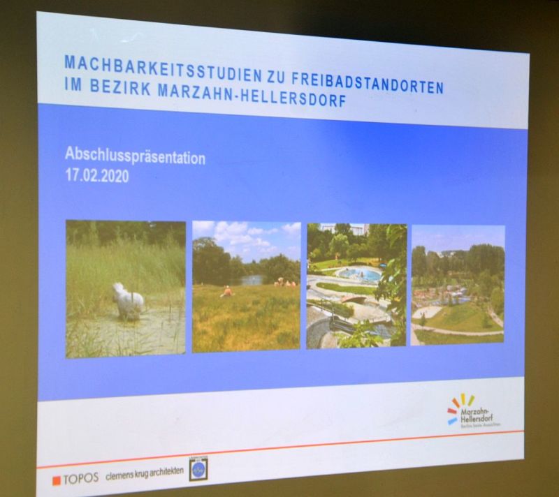 Vorstellung der Machbarkeitsstudien zu Freibadstandorten im Bezirk Marzahn-Hellersdorf - Präsentation