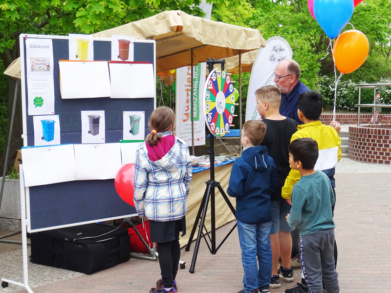 Glücksrad Mülltrennung
