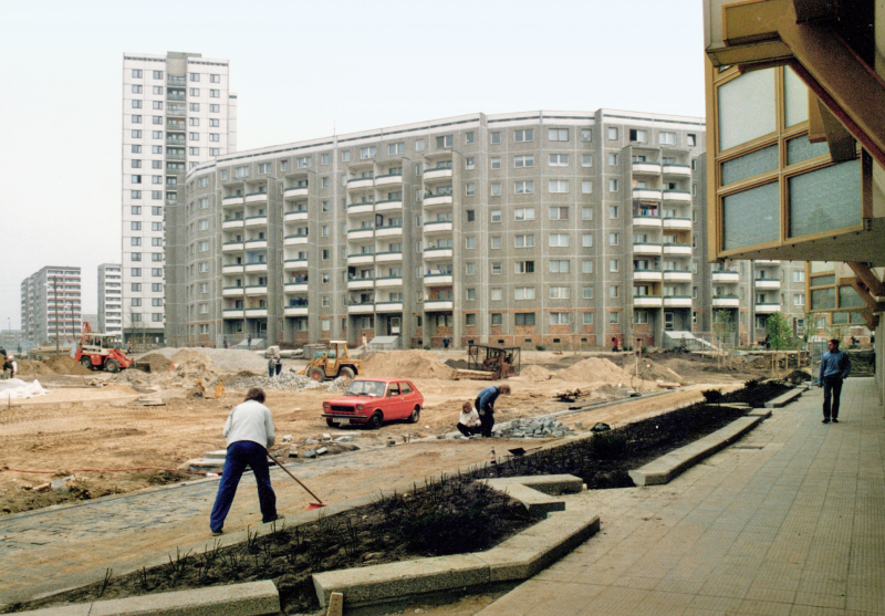 Wohnen Mehrower Allee vor Sanierung und Teilrückbau, 1991