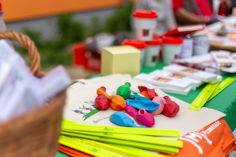 Stand des Quartiersmanagements Mehrower Allee