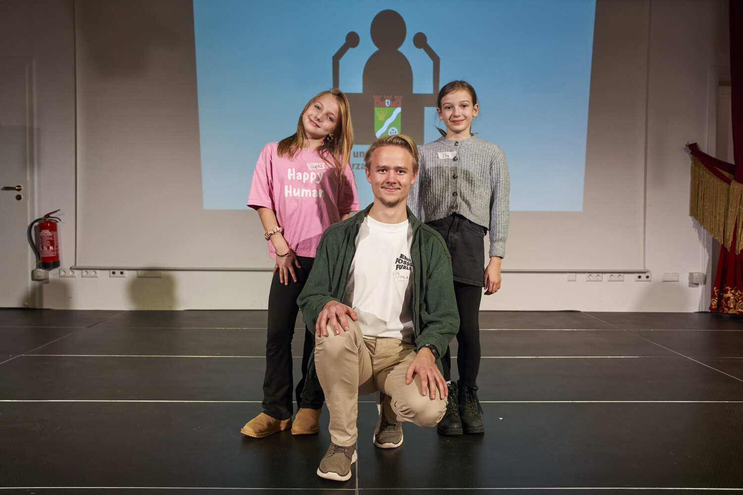 Kinder- und Jugendparlament Marzahn-Hellersdorf | Neu gewählter Vorstand (v.l.n.r. Sophia Inozemtsev, Jonas Knorr, Isabel Liebnitz)