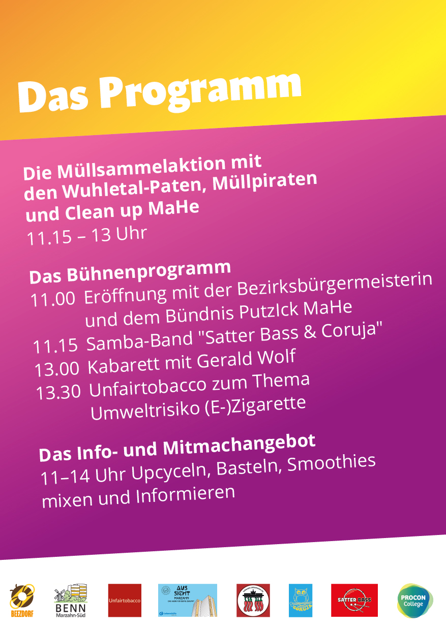 Programm Dreck-Weg-Tag 2025