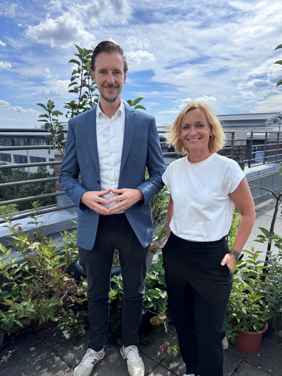 (v.l.n.r.) Gordon Lemm, Klára Bartel