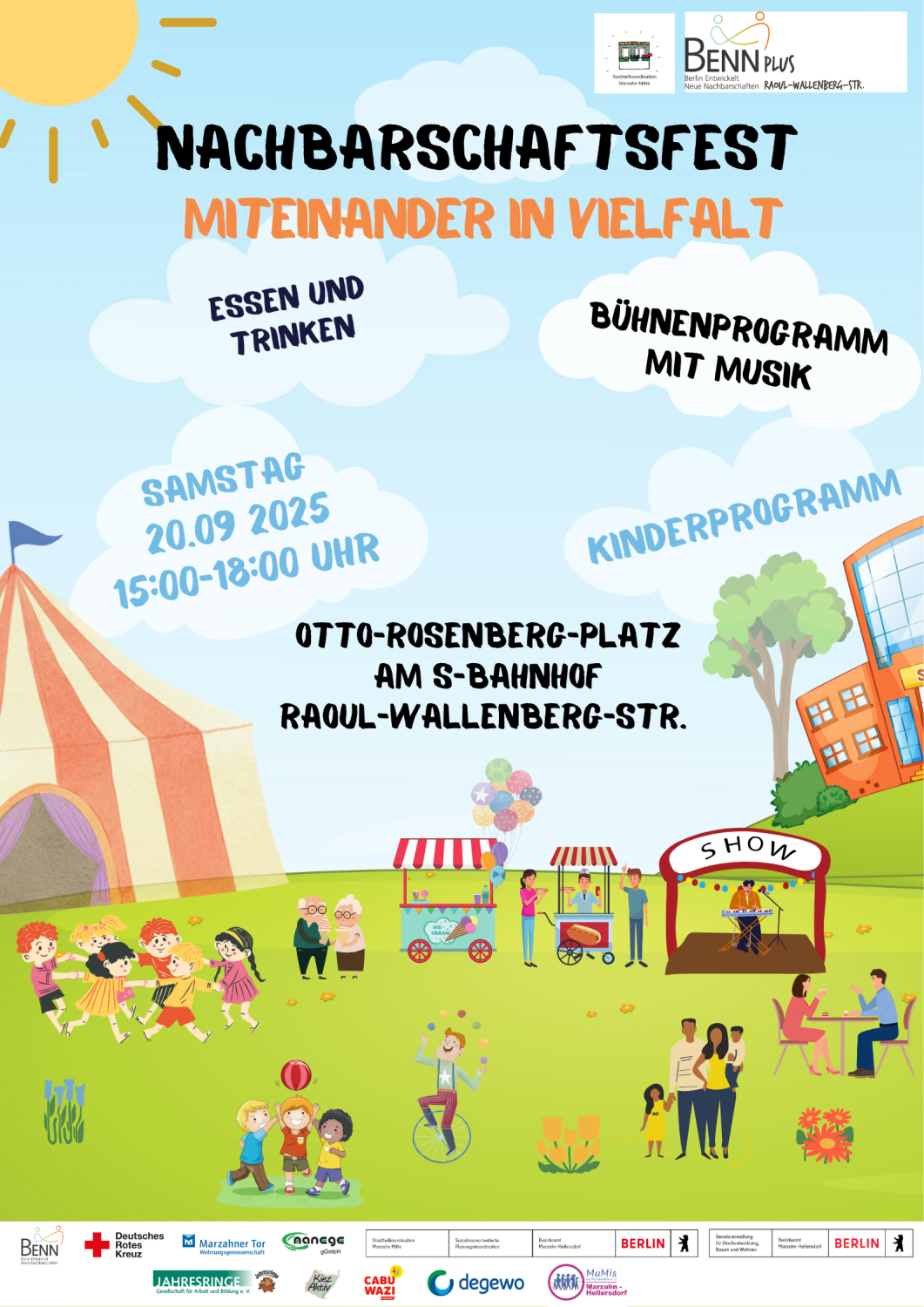 Nachbarschaftsfest 2025 auf dem Otto-Rosenberg-Platz