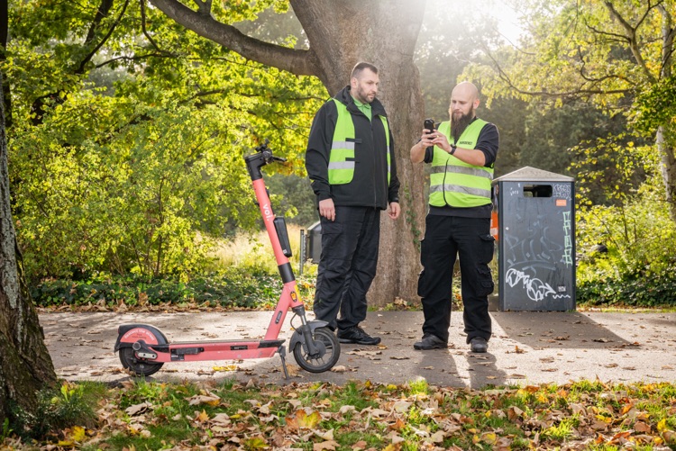 Parkläufer bei der Arbeit