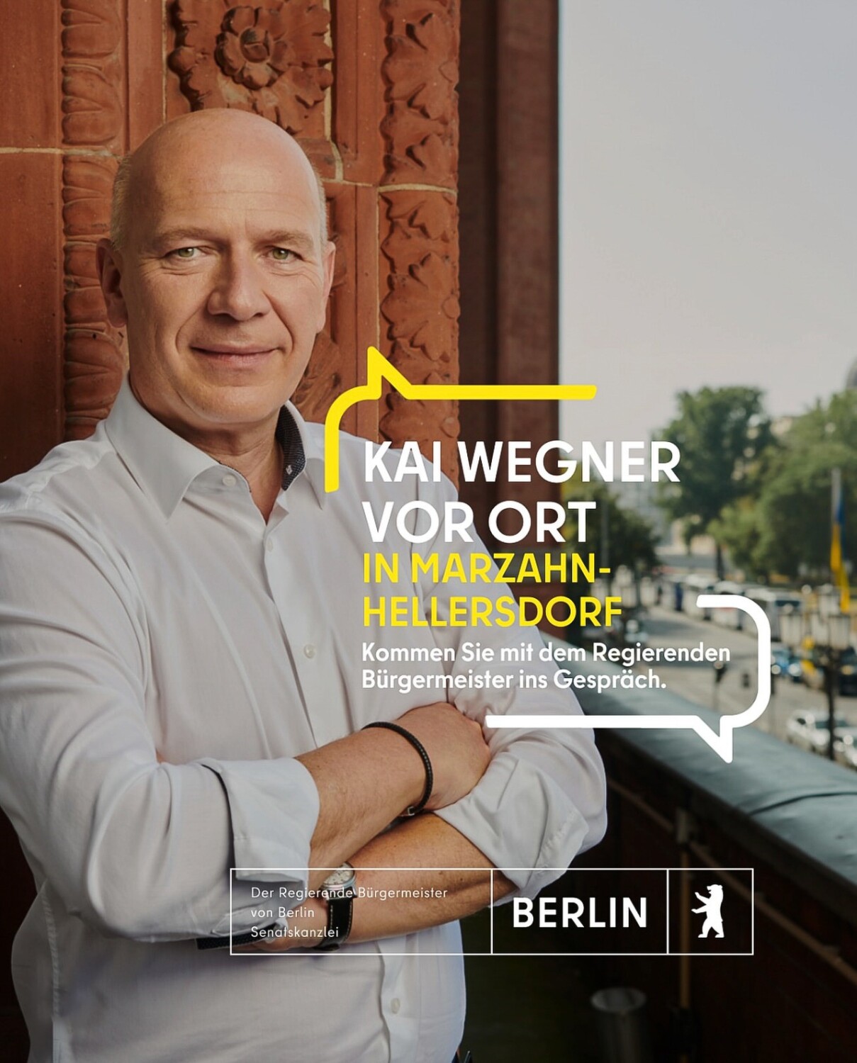 Kai Wegner vor Ort