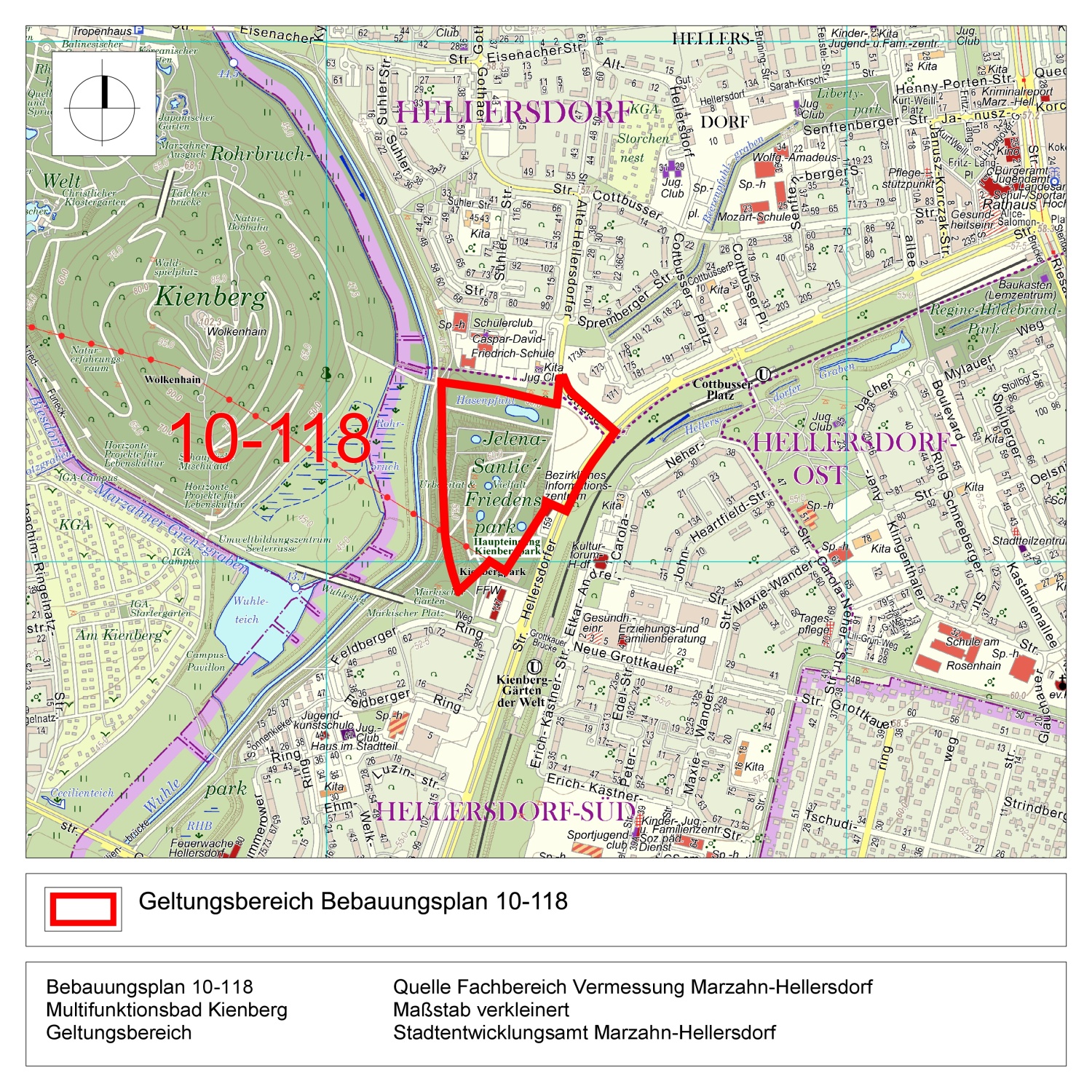 Geltungsbereich Bebauungsplan 10-118