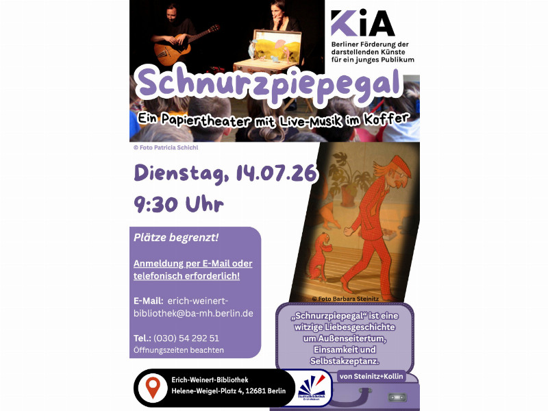Papiertheater "Schnurzpiegegal" am 14.07.2026