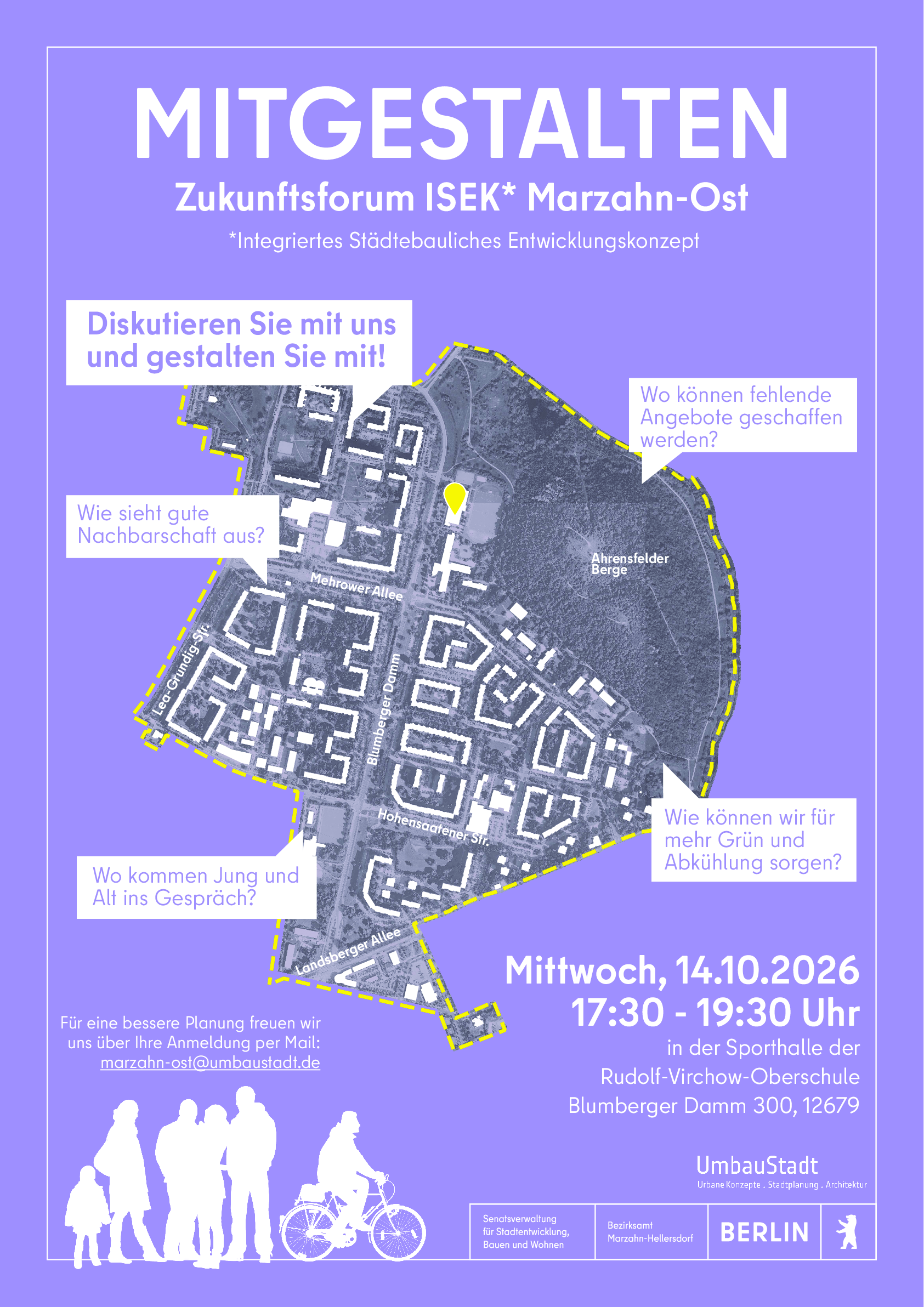 ISEK Marzahn-Ost: Öffentliches Forum zur Quartiersentwicklung am 14. Oktober