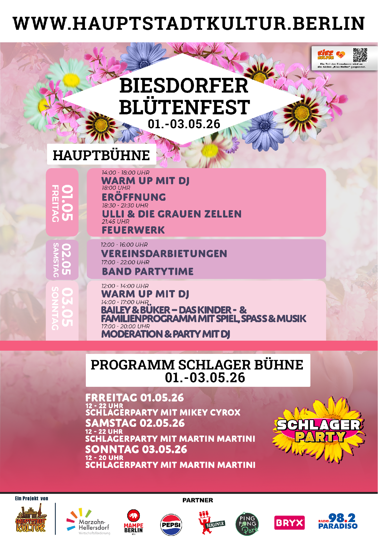 Biesdorfer Blütenfest 2026 Programm