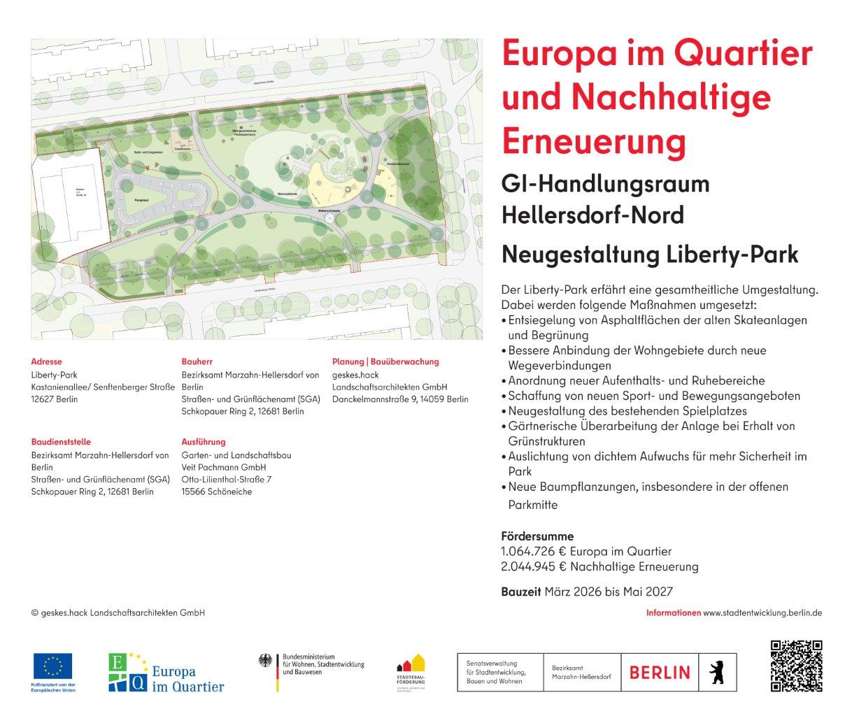 Umgestaltung des Liberty-Parks
