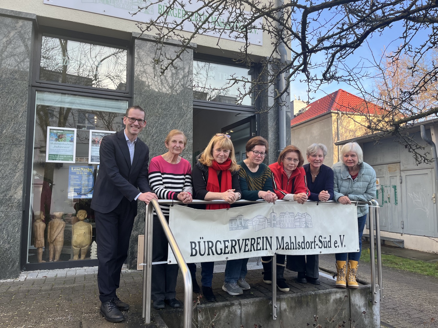 Bezirksstadträtin Juliane Witt in der Seniorenbegegnungsstätte "Bürgerstübchen" am Hultschiner Damm 94