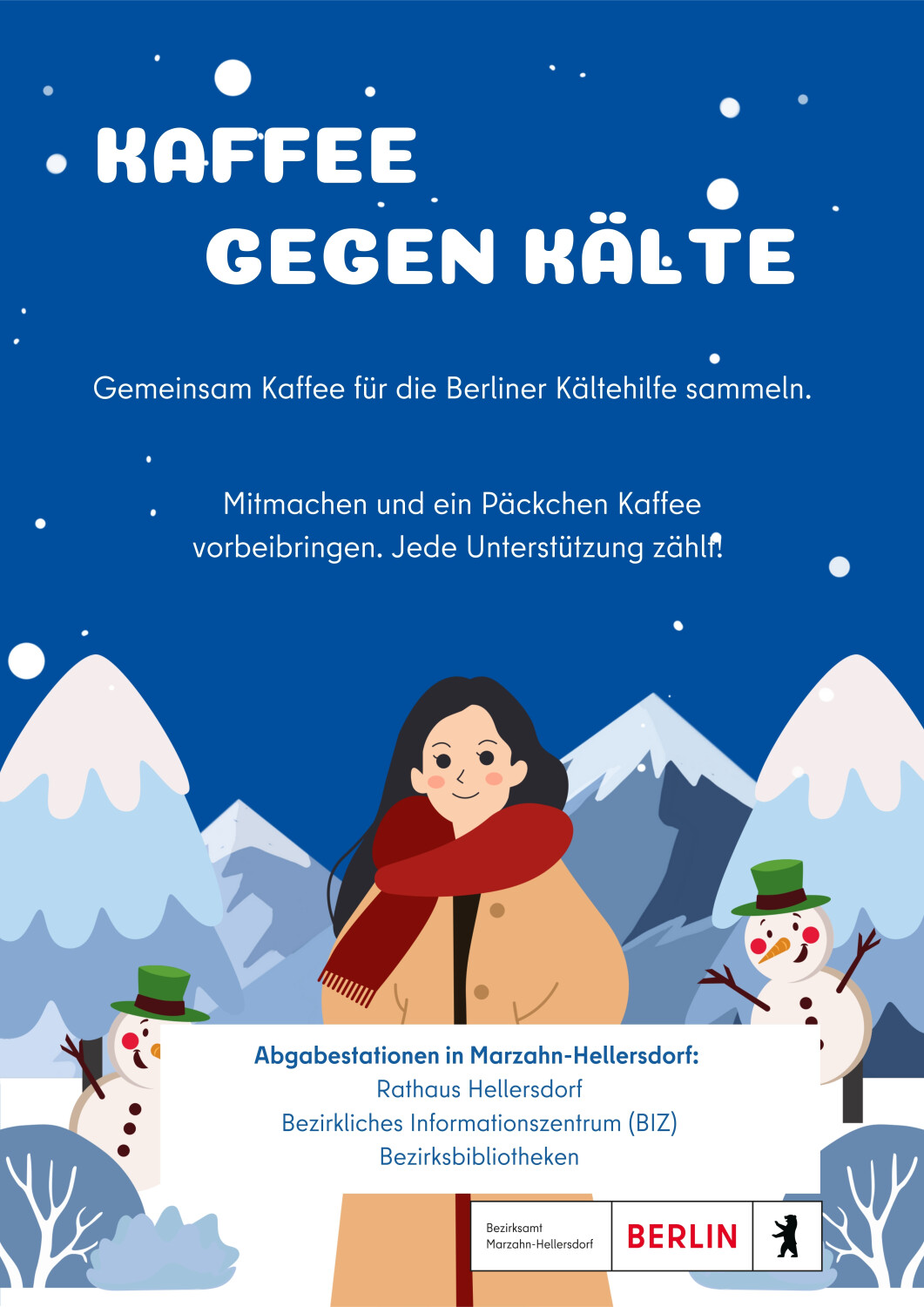 Kaffee gegen Kälte Marzahn-Hellersdorf