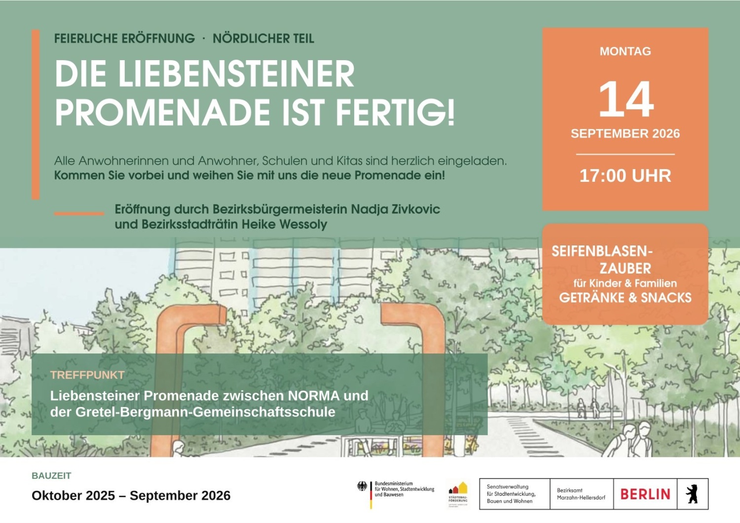 Einladung zur Eröffnung Liebensteiner Promenade