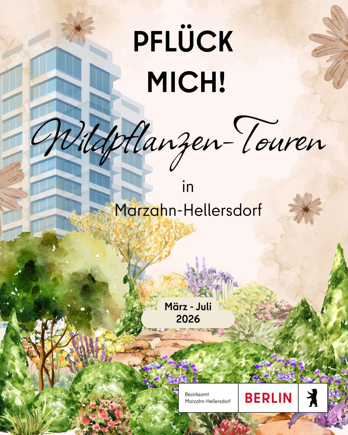 Projekt "Pflück mich!": Wildpflanzen-Touren in Marzahn-Hellersdorf