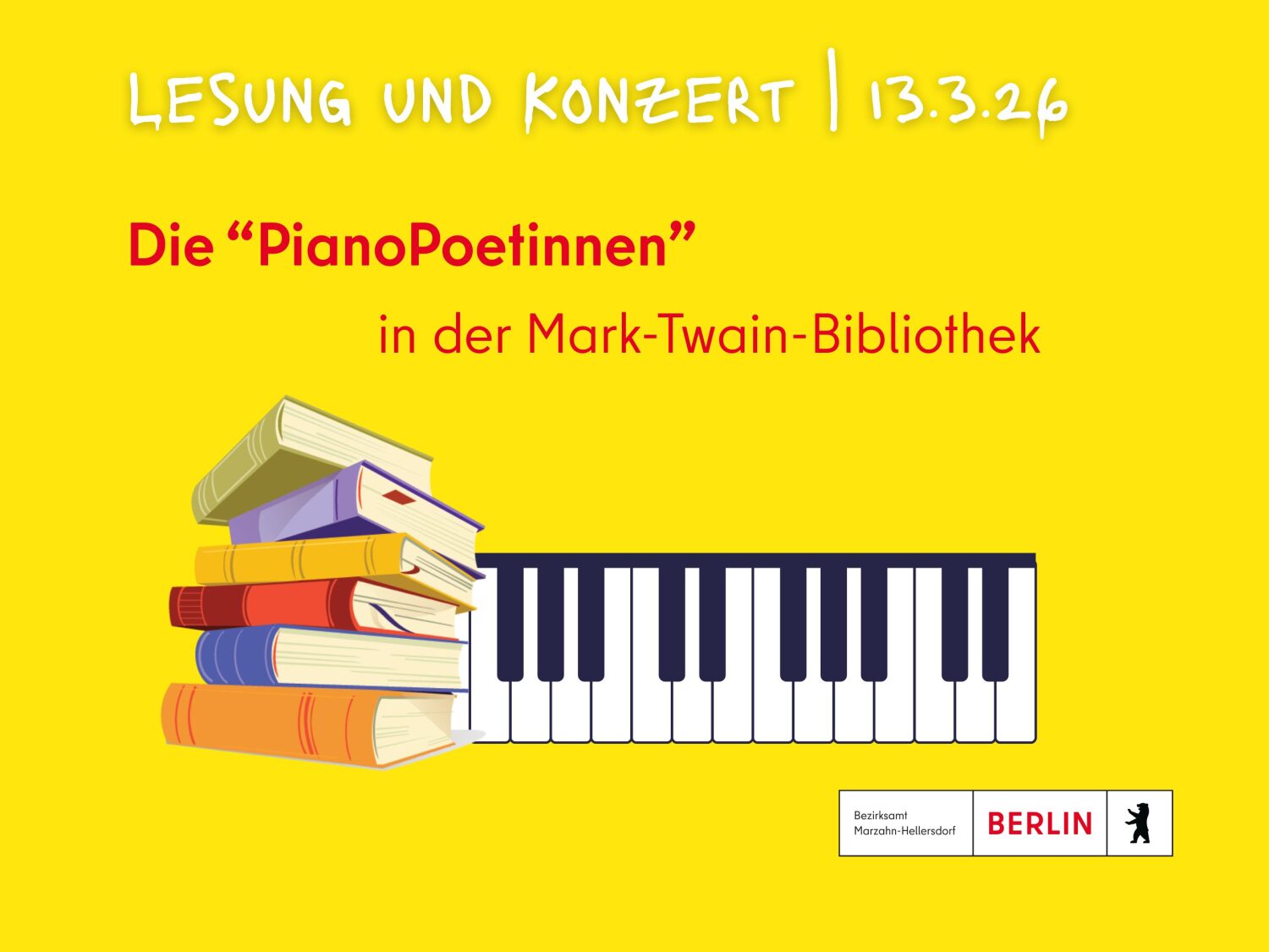 PianoPoetinnen in der Mark-Twain-Bibliothek