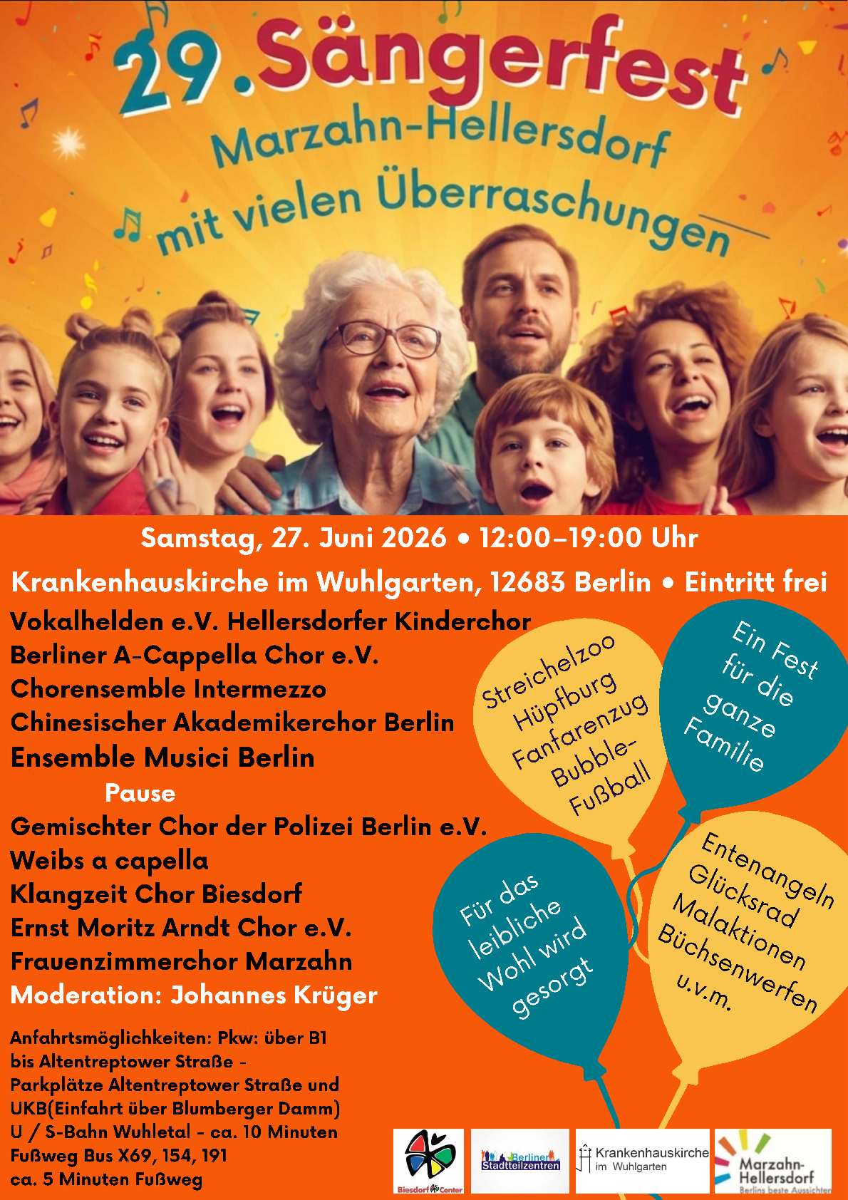 29. Marzahn-Hellersdorfer Sängerfest | Plakat