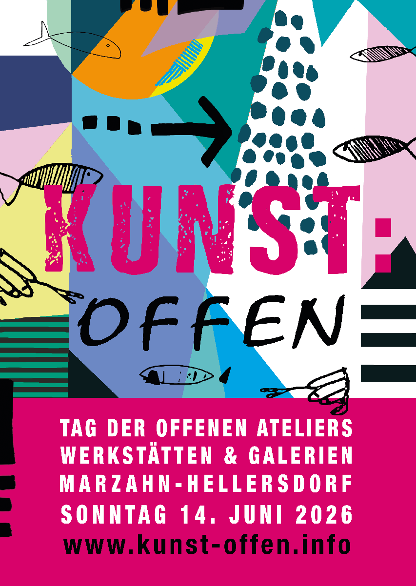 „KUNST: offen!“ 2026 in Marzahn-Hellersdorf: Plakat